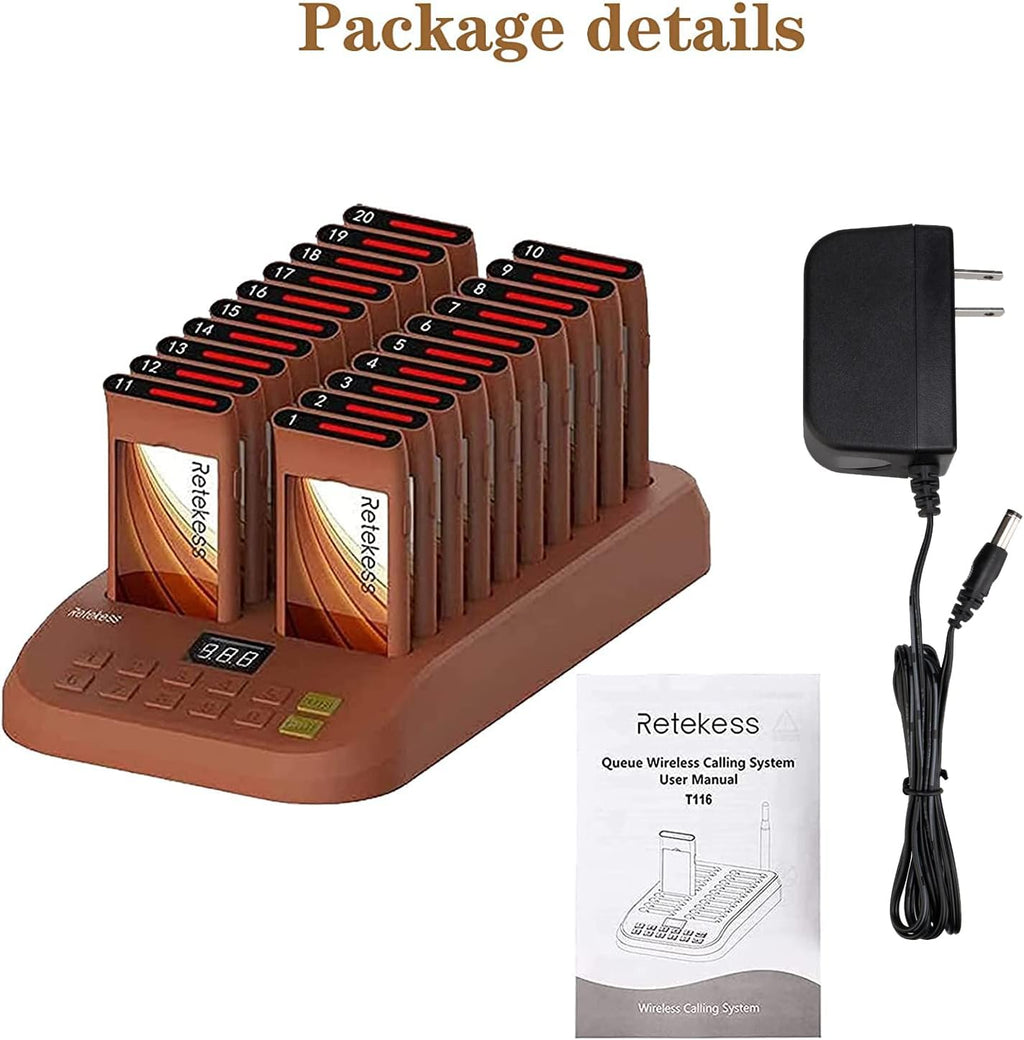 Restaurant Pager with 5 Calling Modes M9512