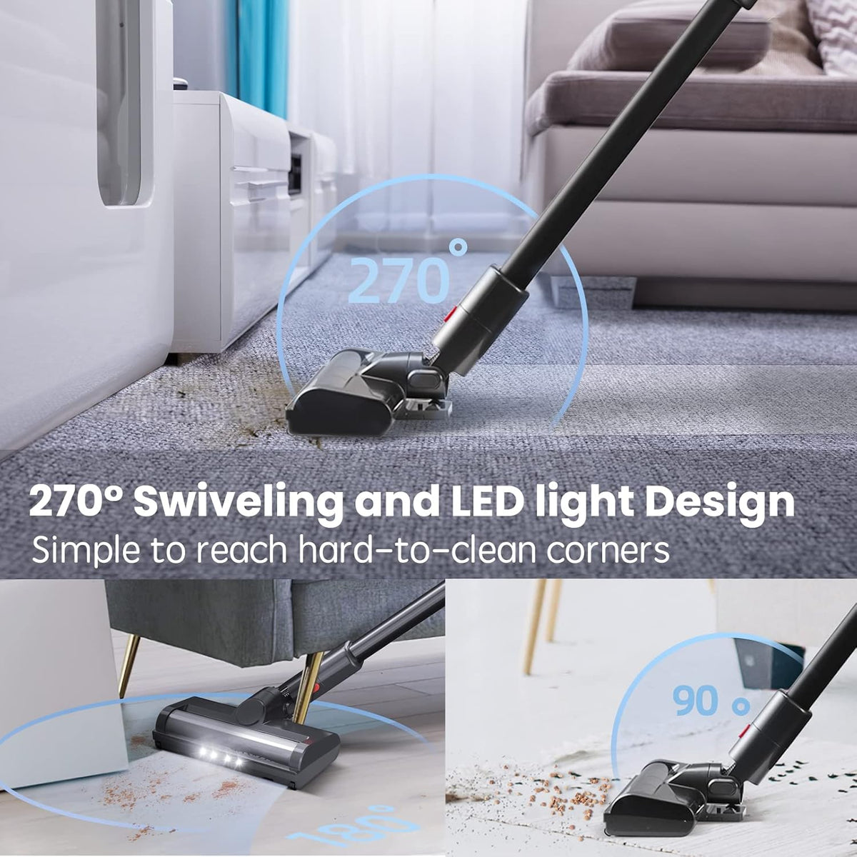 Cordless Stick Vacuum Cleaner with HEPA Filter X369