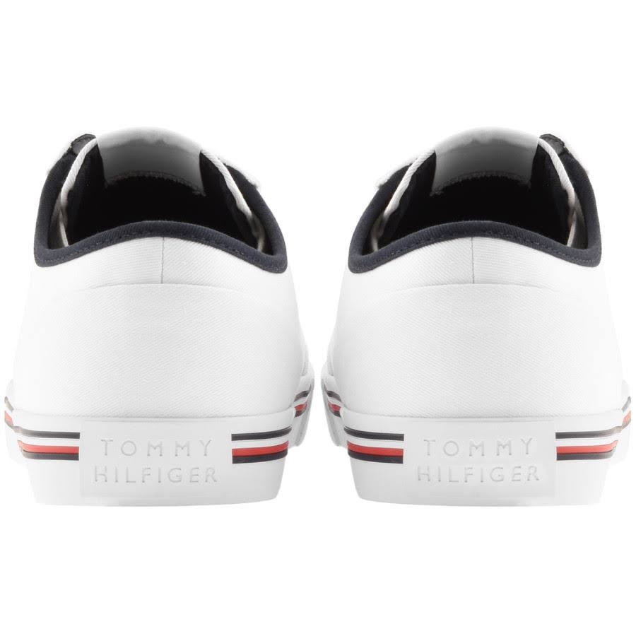 White Canvas Trainers V475