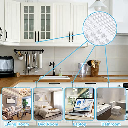 122 PCS Clear Self-Adhesive Rubber Bumper Pads E387126