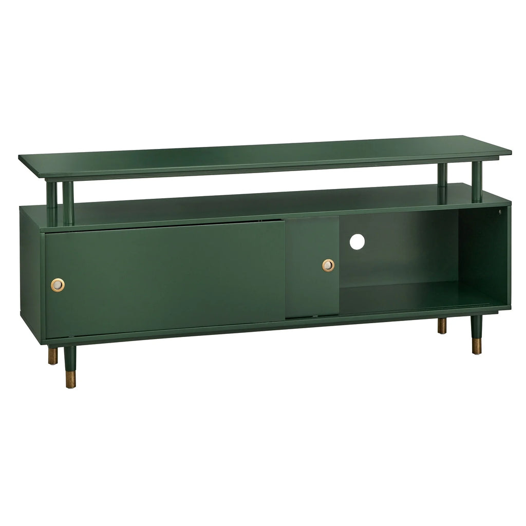 Green Painted Wood TV Stand N5493