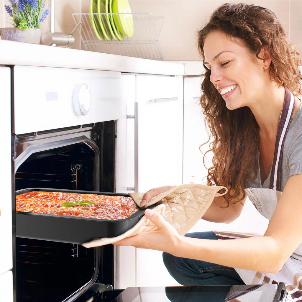 Nonstick Oven Roasting Pan with Flat Rack and Tray A63464