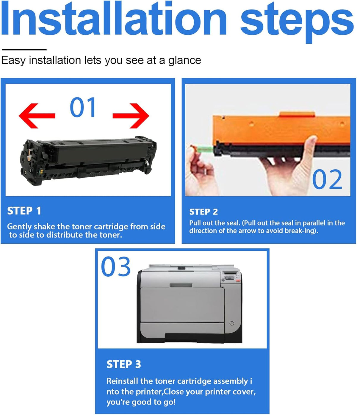 4-Pack Toner Cartridge Replacement G336