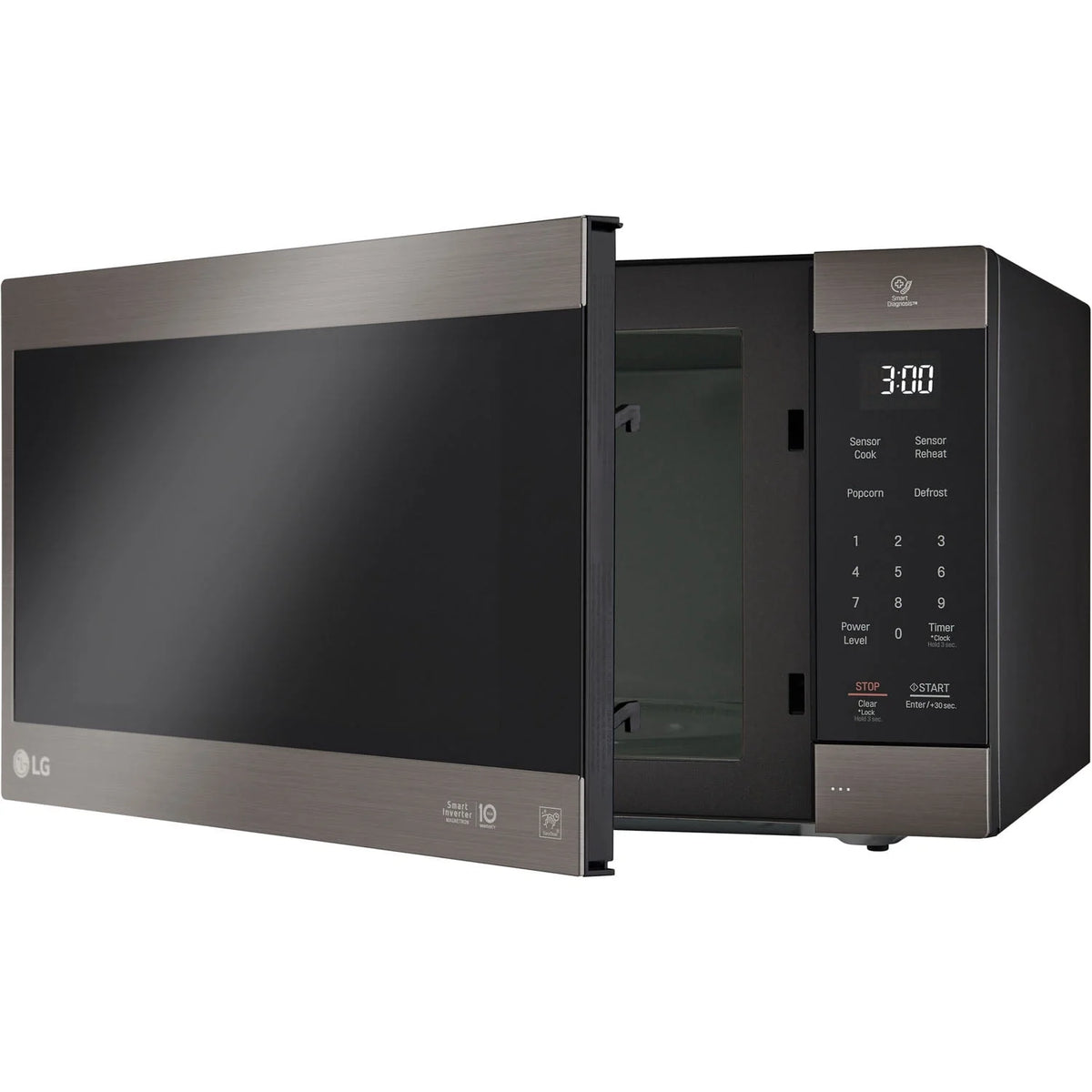Black Stainless Steel Countertop Microwave J2228