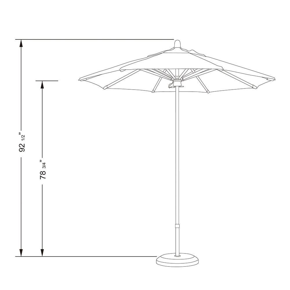 7.5' Fiberglass Patio Umbrella O91667