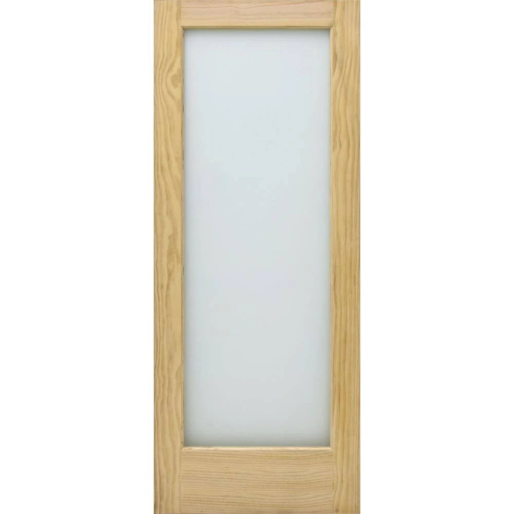 32 in. x 80 in. Unfinished Solid Core Pine Wood Interior Door Slab C996016