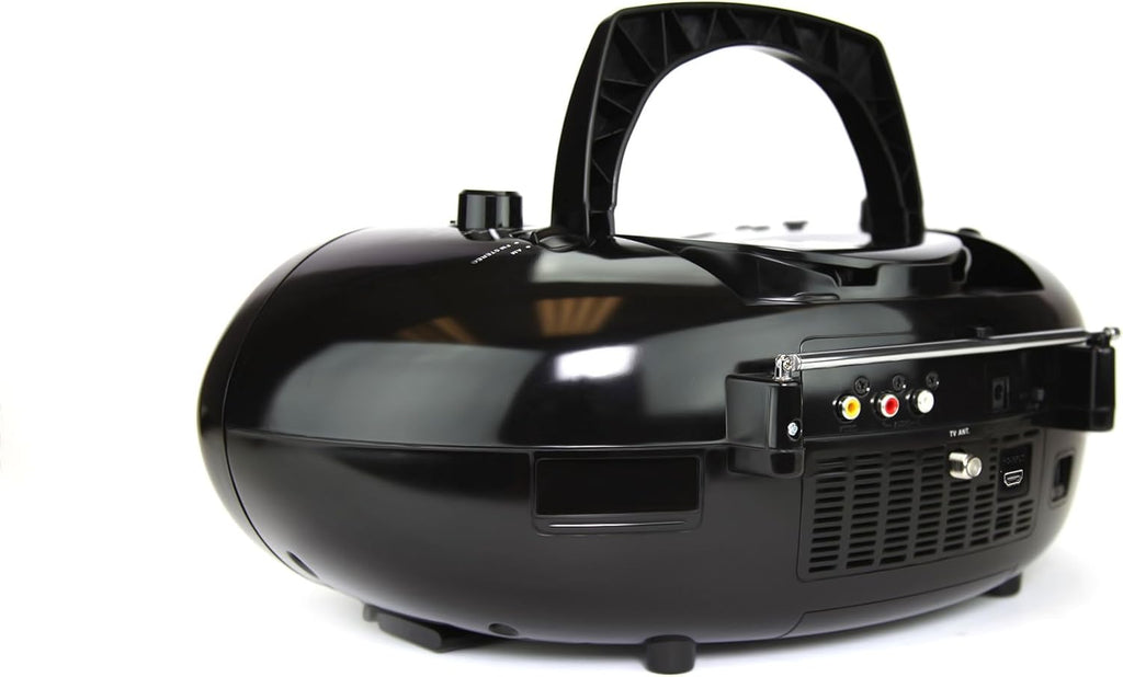 Black 7" Bluetooth DVD Boombox with AM/FM Radio L410123