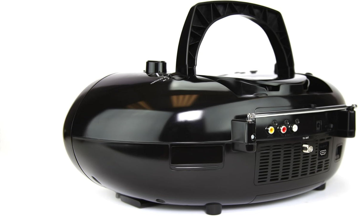 Black 7" Bluetooth DVD Boombox with AM/FM Radio L410123