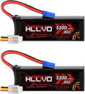 3S Lipo Battery 11.1V 80C 5200mAh with EC5 Connector 2 Pack H29107