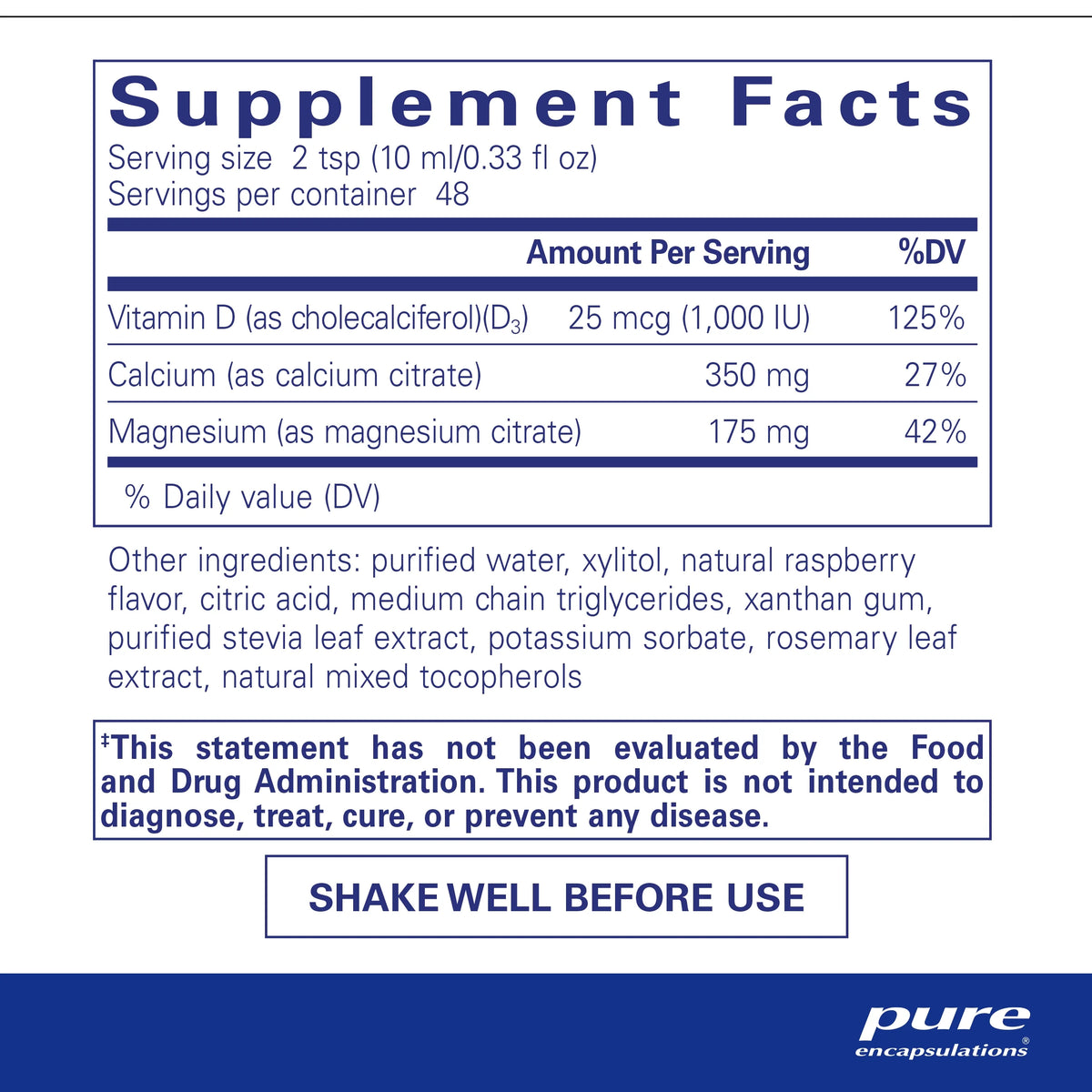Calcium Magnesium Vitamin D Liquid 16.2 fl. oz. F698855