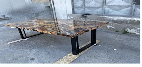 LARGE EPOXY TABLE, Resin Dining Table, Wood Epoxy Coffee Table (28.5 x 72 x 36inches) E6176