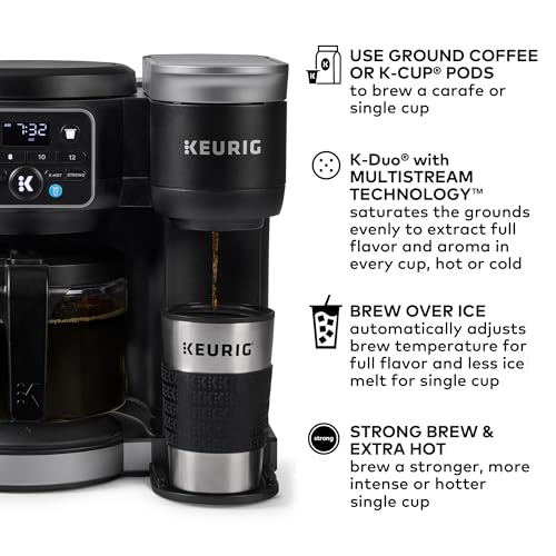 Single Serve & Carafe Coffee Maker, 72oz Reservoir R623