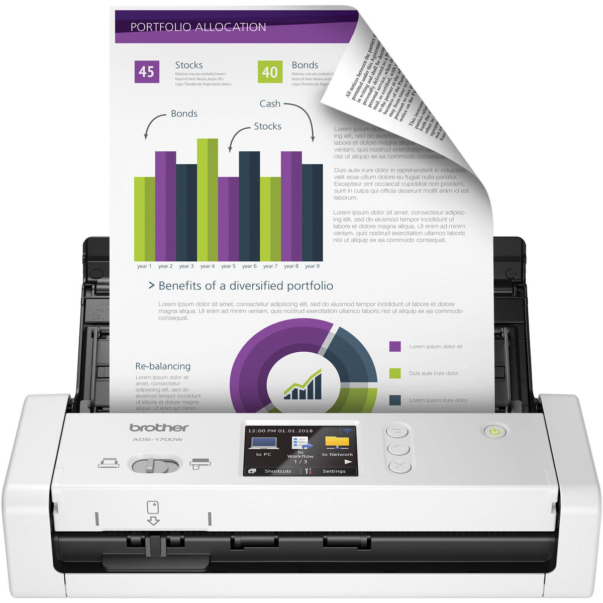 Wireless Compact Desktop Scanner T149