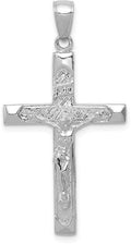 14k White Gold Crucifix Pendant U76064