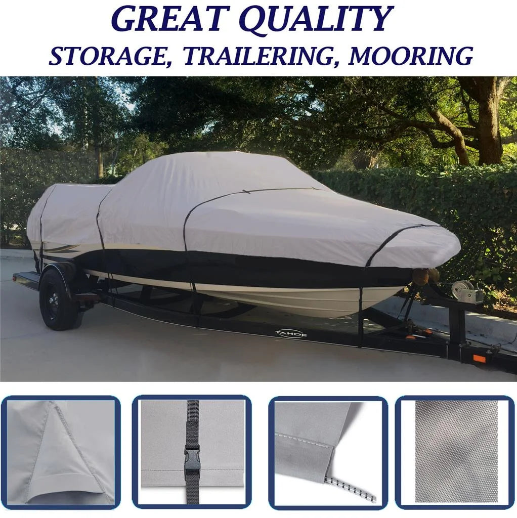 Boat Cover for Crestliner Kodiak 1600 SC O/B W/O TM 2010-2015 O420405