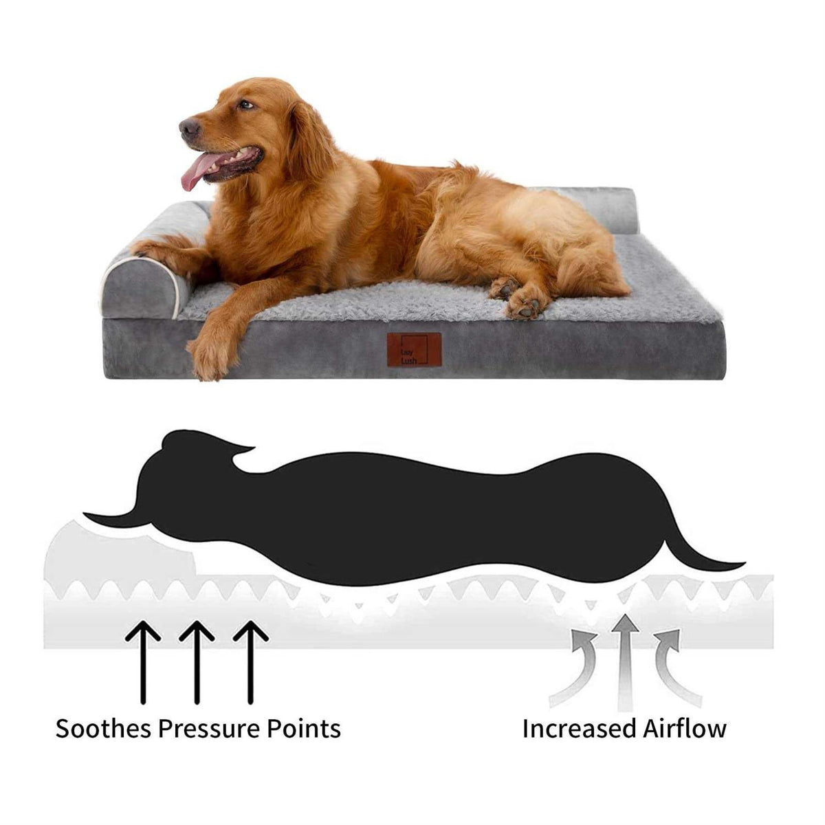 Extra Large Dog Bed with Removable Washable Cover J4750