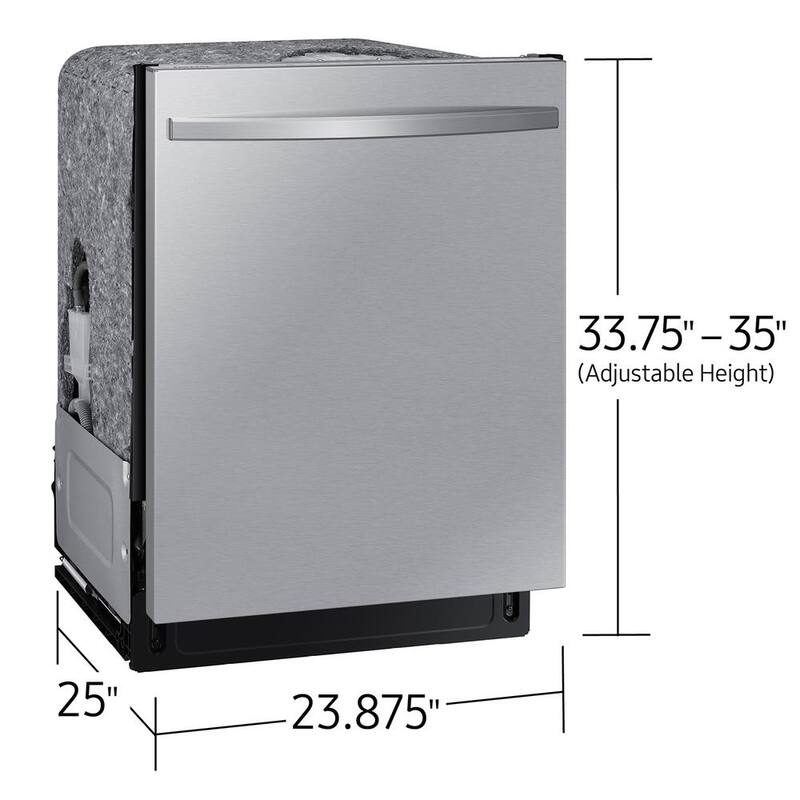 46 dBA Dishwasher with StormWash Handle and AutoRelease Door in Stainless Steel Y17500