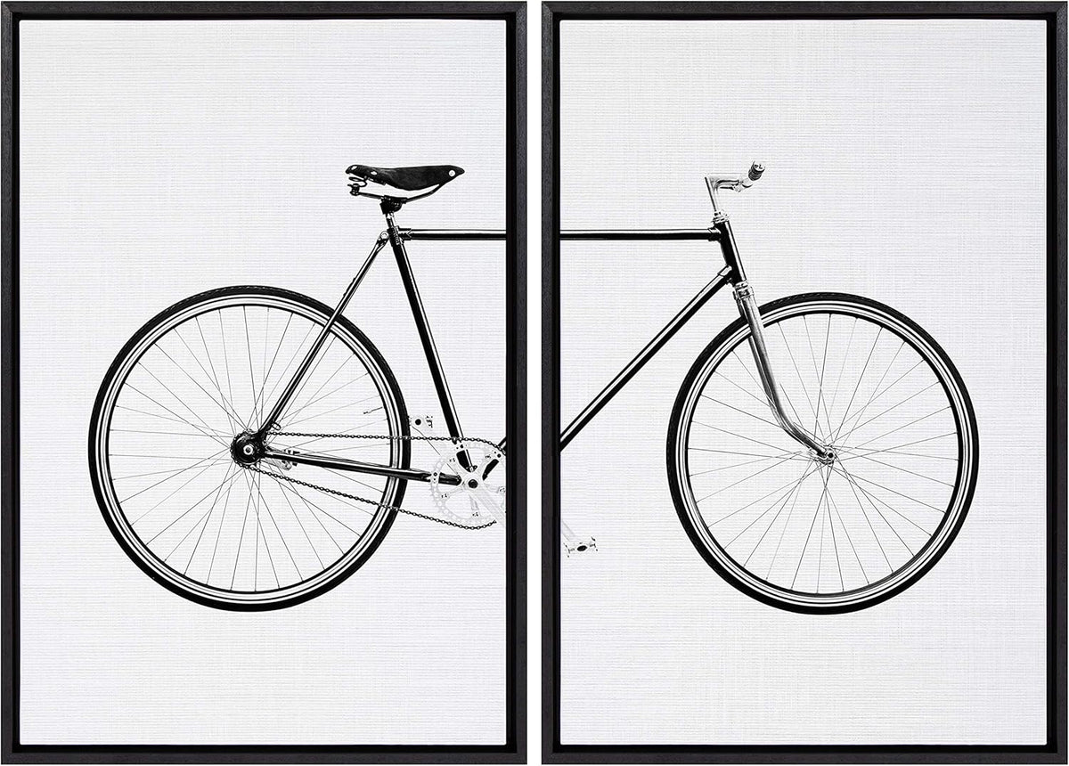 Set of 2 Framed Canvas Wall Art Z770977