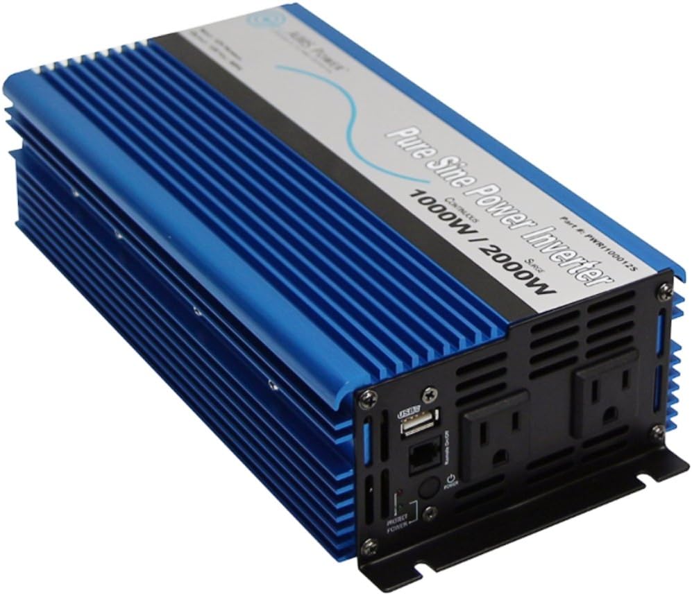1000 Watt Pure Sine DC to AC Power Inverter with USB Port O862