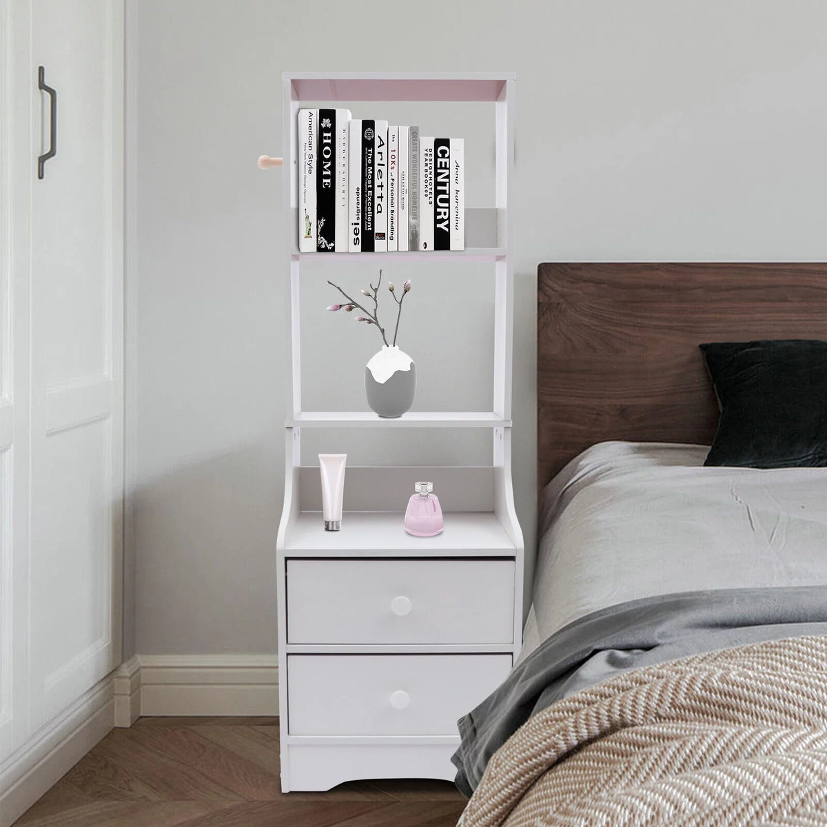 White Nightstand S5910