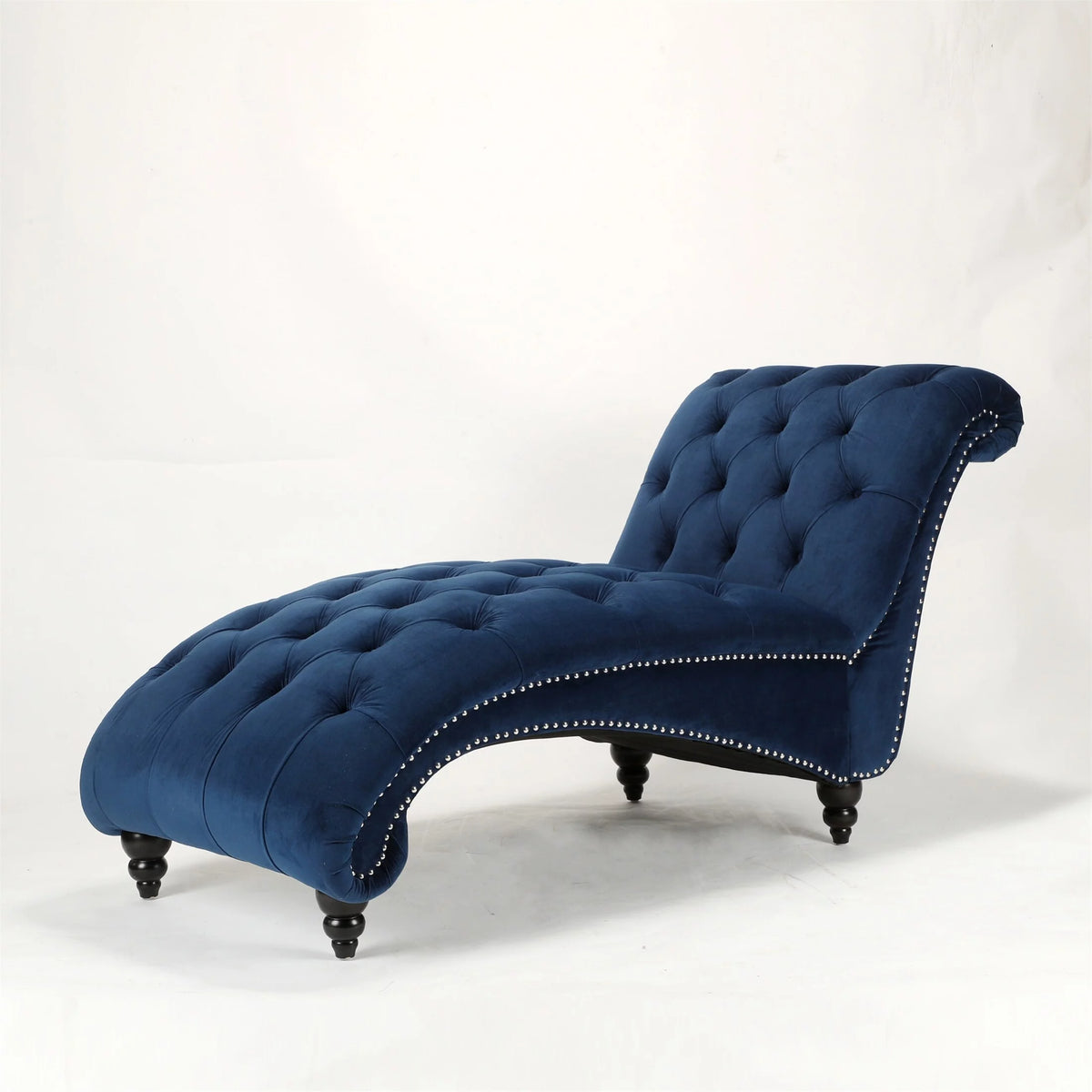 Blue Velvet Chaise Lounge E2733