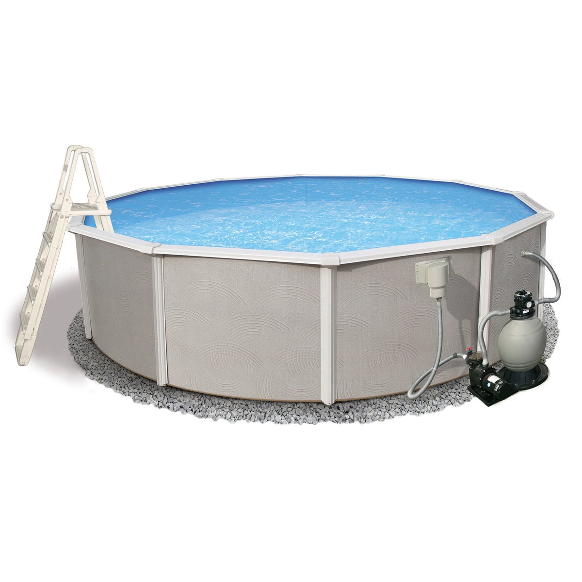 24-ft Round 52-in Deep Metal Wall Swimming Pool X102