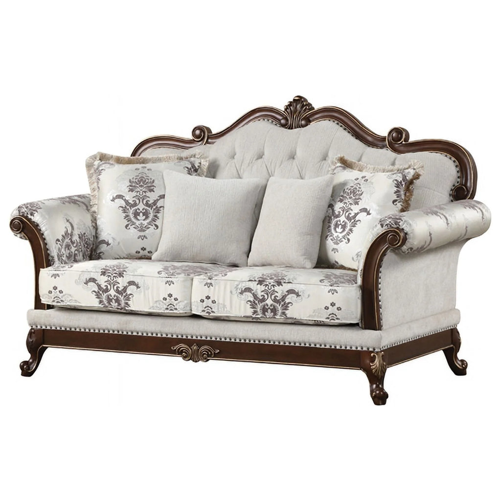 White 2PC Tufted Living Room Set T656