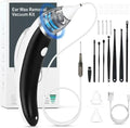 Ear Wax Removal Kit with 5 Levels Strong Suction USB Rechargeable Electric Ear Vacuum Tool Black Y649