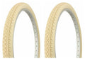 2 Tires Duro 26" x 2.125" Cream Bicycle Tires H977532