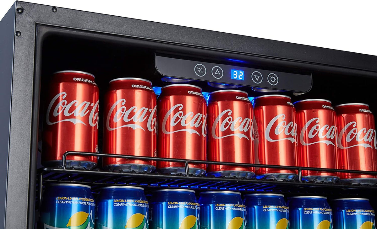 Stainless Steel Beverage Refrigerator, Under Counter 24 inch, 154 Cans Q979780