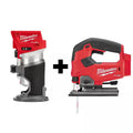 18V Brushless Cordless Compact Router and Jig Saw 2-Tool Set B936