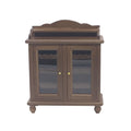 Walnut Color Mini Wooden Wine Cabinet Model B74793