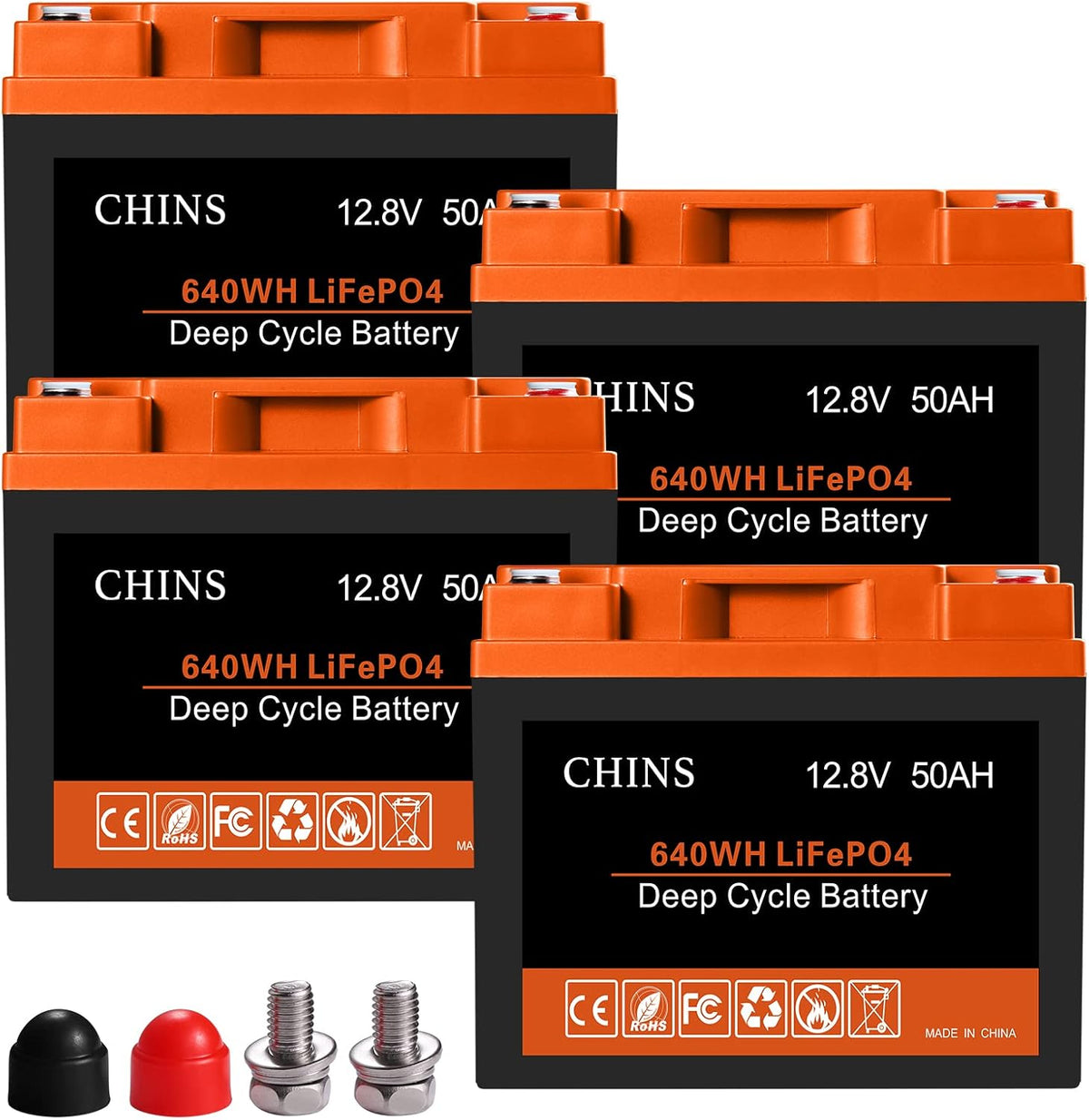 12V 100AH LiFePO4 Lithium Battery with Built-in 100A BMS B320