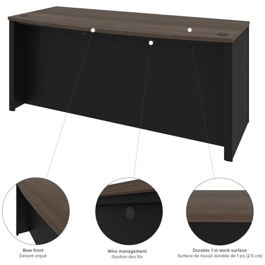 5 Piece Wood U Shaped Computer Desk L287