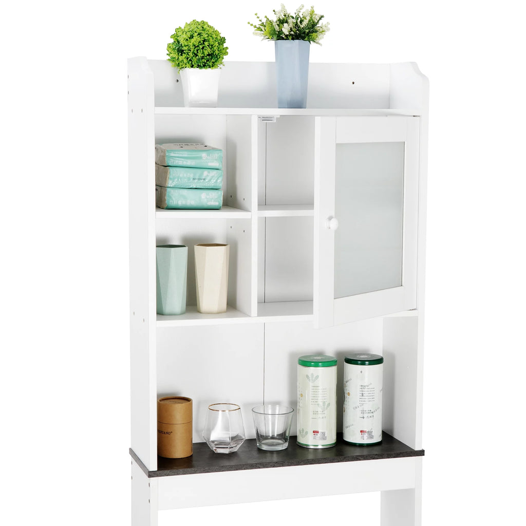 White Over-The-Toilet Bathroom Storage Cabinet L5813
