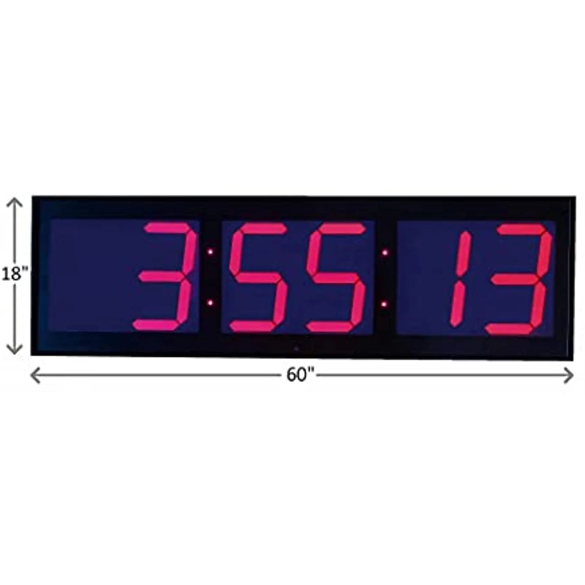 Industrial Warehouse Clock 12 Inch Numbers Aluminum Frame R97969