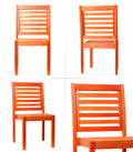 5-Piece Round Eucalyptus Wood Patio Dining Set T872697