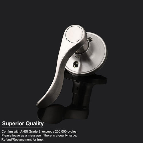 10 Pack Brushed Nickel Stainless Steel Non-Locking Levers S502536