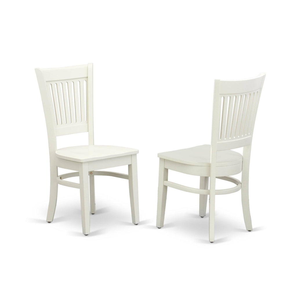 3-Piece Dining Set with Fabric Seat in Linen White R41954