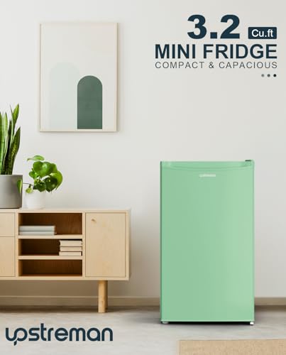 3.2 Cu.Ft Single Door Mini Fridge with Freezer, Black T319871