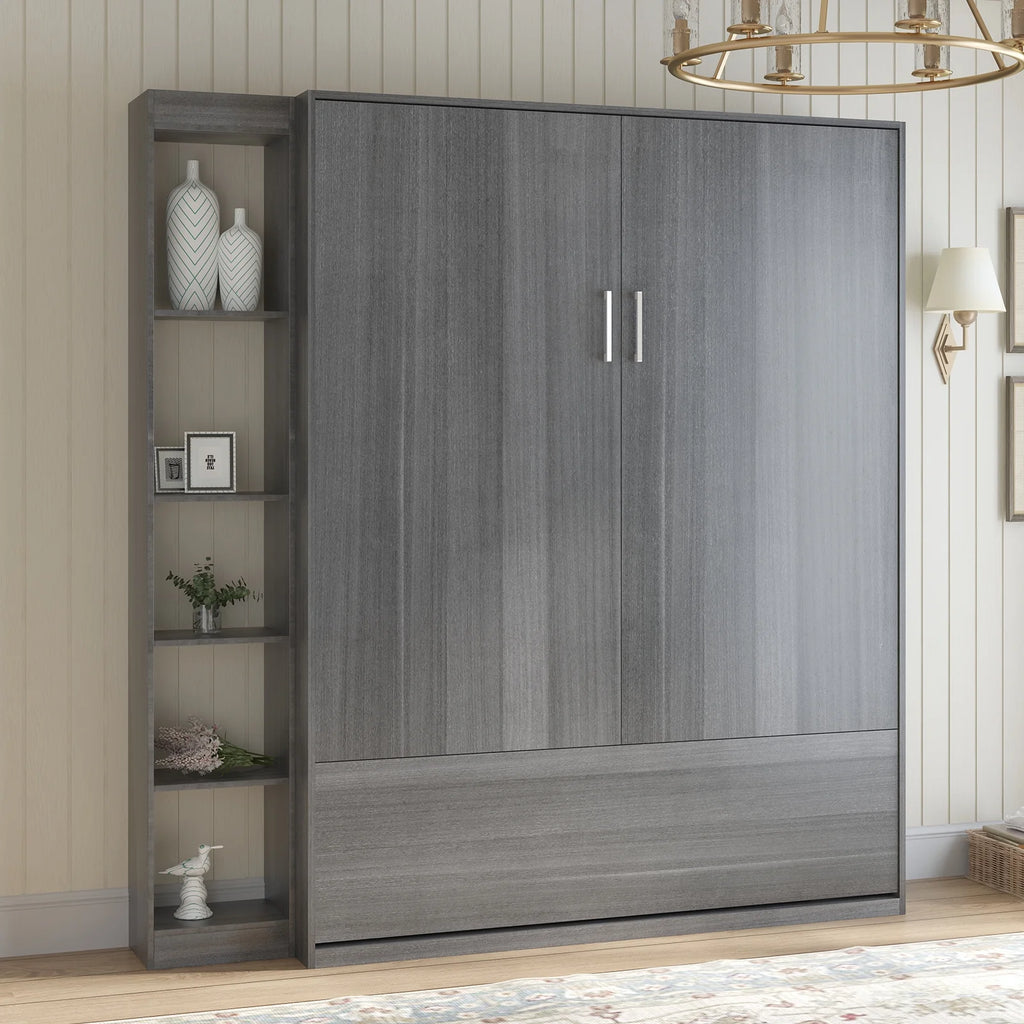 Foldable Murphy Bed with Side Cabinet M618155