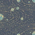 Navy Orbit Celestial Wallpaper Y2764