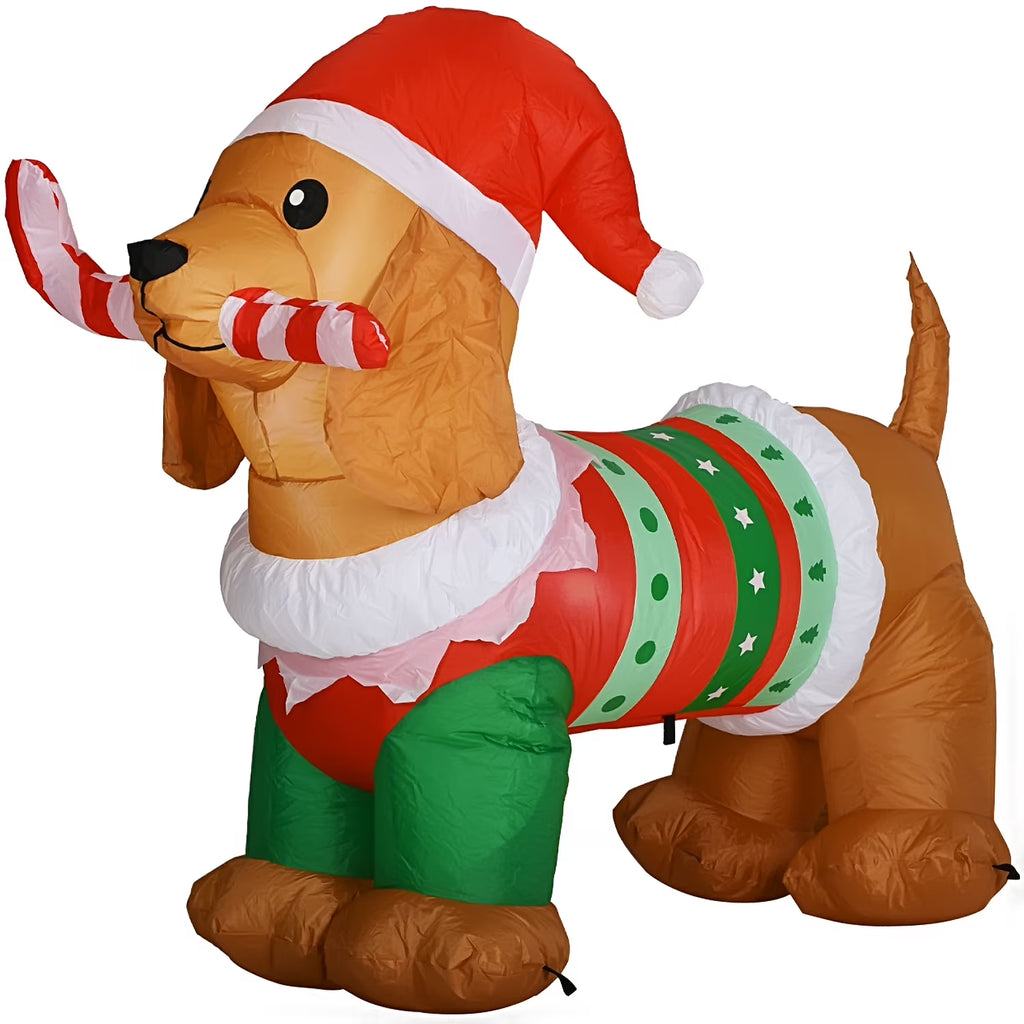 5ft Inflatable Dog with Led Lights F44048