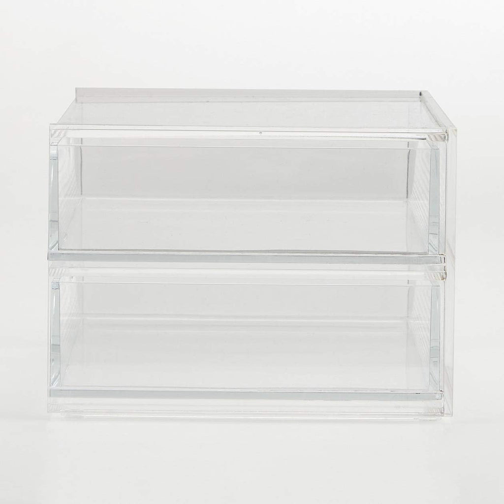 Acrylic Case 2 Drawers Small Pack of 2 V934