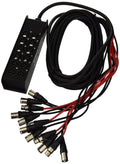 8-Channel XLR Snake Cable, 25-Feet D6959