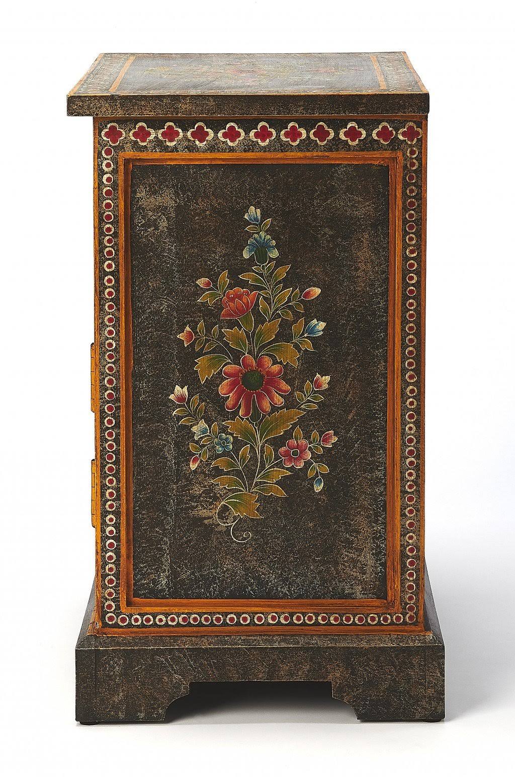 Tall Hand Painted Cabinet Z977