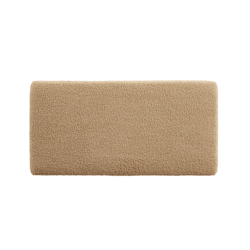 Tan Rectangle Storage Ottoman R3217