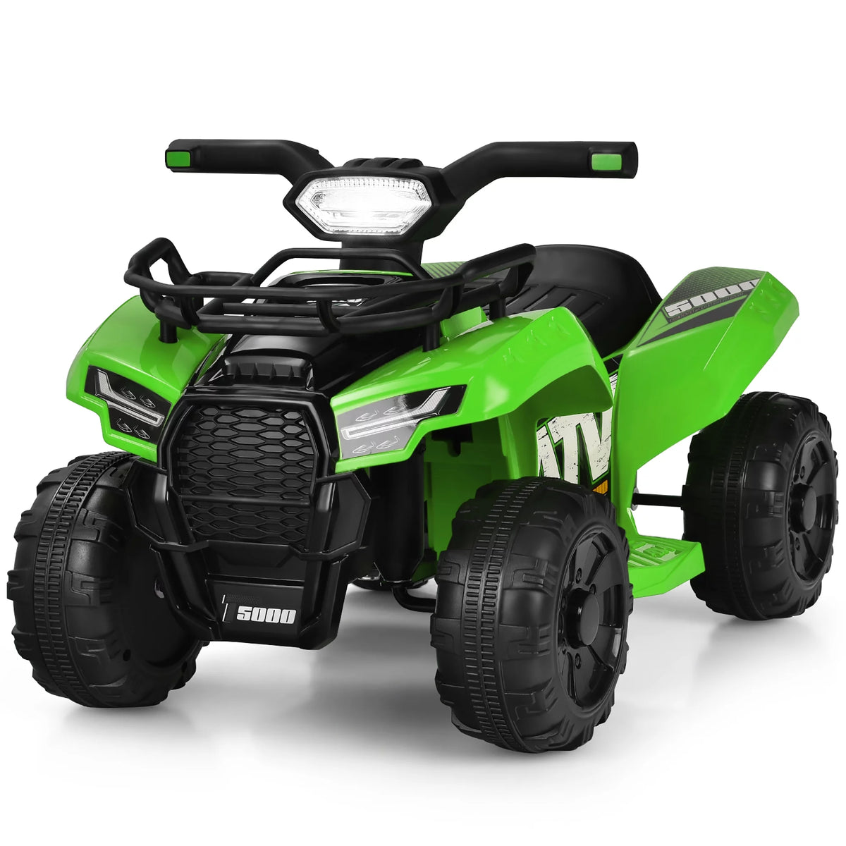 6V Kids ATV Quad Electric Ride On Car with LED Light Black P52999