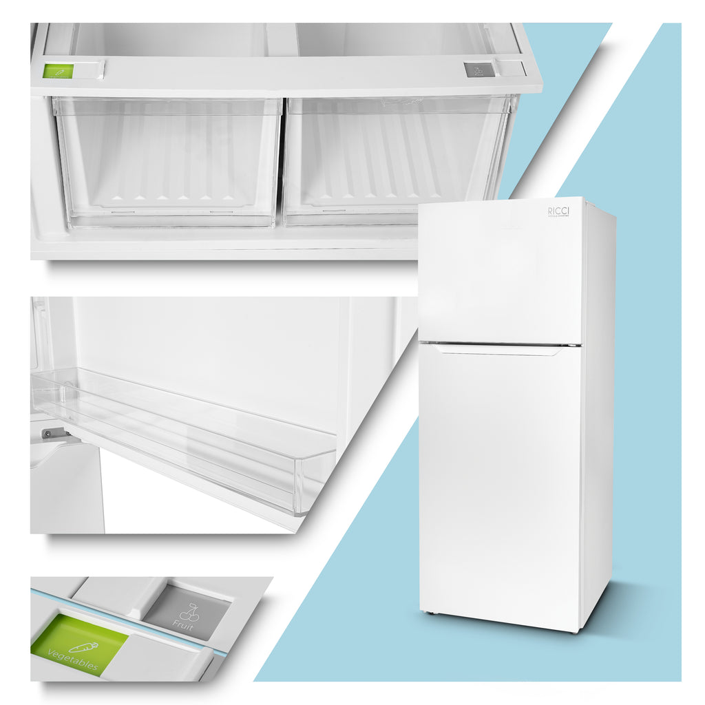 Stainless Apartment Size Refrigerator 15 Cubic Feet Top Freezer Full Size Fridge X3851