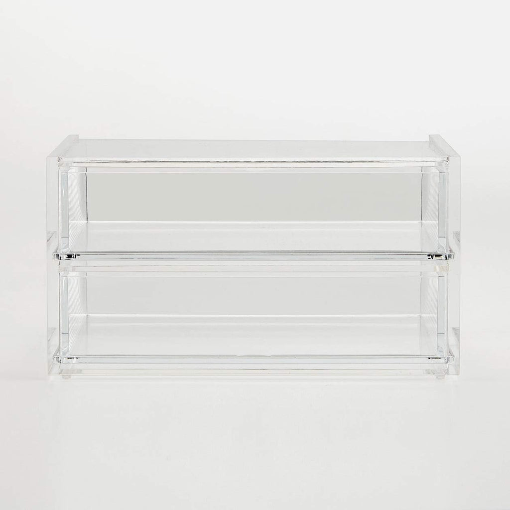 Acrylic Case 2 Drawers Small Pack of 2 V934